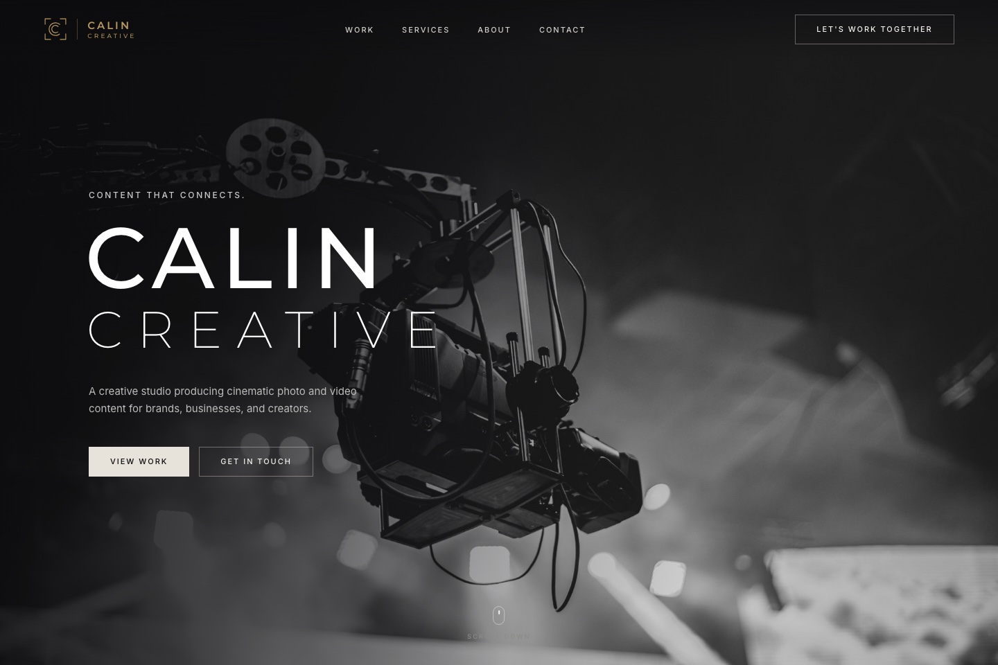Calin Creative studio brand system