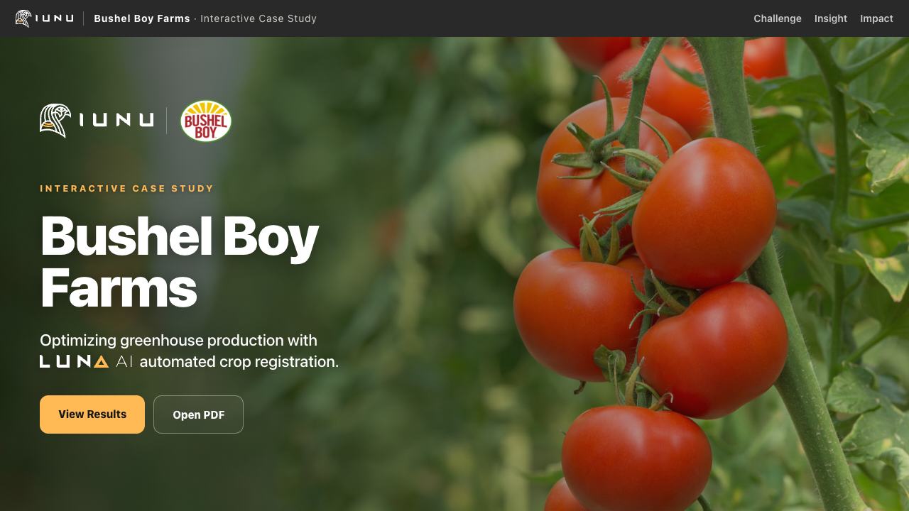 IUNU and Bushel Boy case study opening